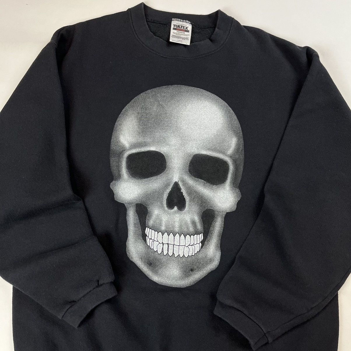 Vintage Vintage Skull Crewneck Sweatshirt Size L 90s Grunge Size US XL / EU 56 / 4 - 3 Thumbnail
