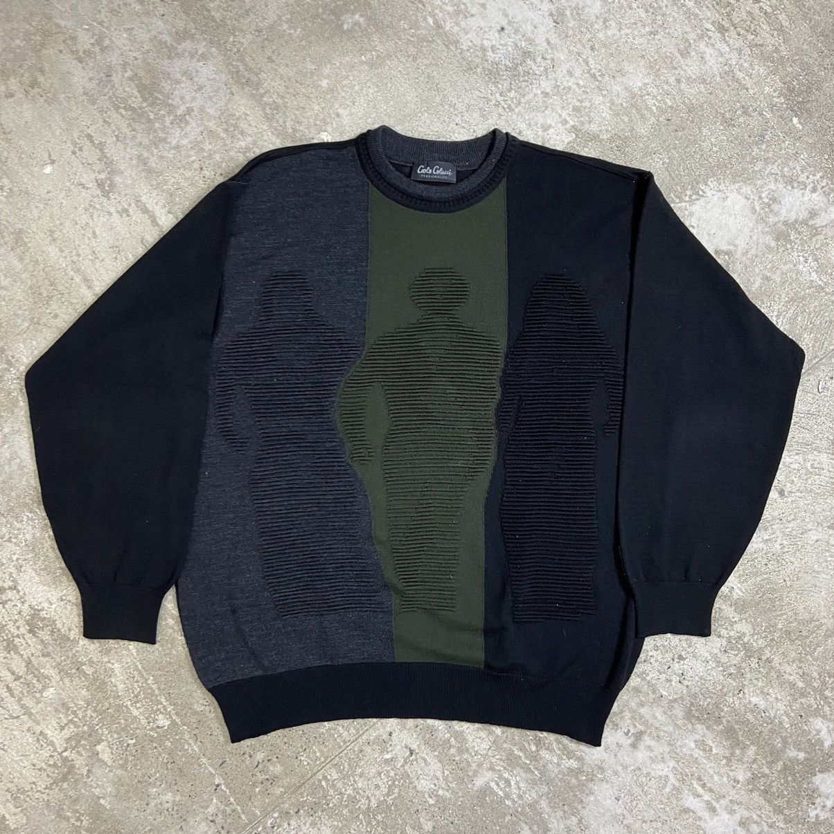 Carlo Colucci 1980s CARLO COLUCCI ARCHIVE RARE KNITTED SWEATER - № 1043 Size US XL / EU 56 / 4 - 1 Thumbnail