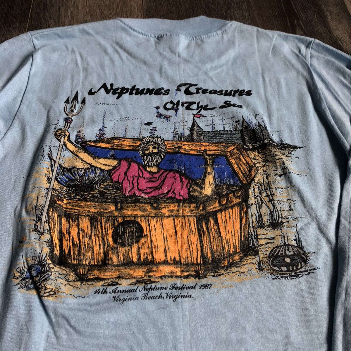 Vintage Vintage 1987 Virginia Beach Neptune Festival Logo Longsleeve Size US M / EU 48-50 / 2 - 3 Thumbnail