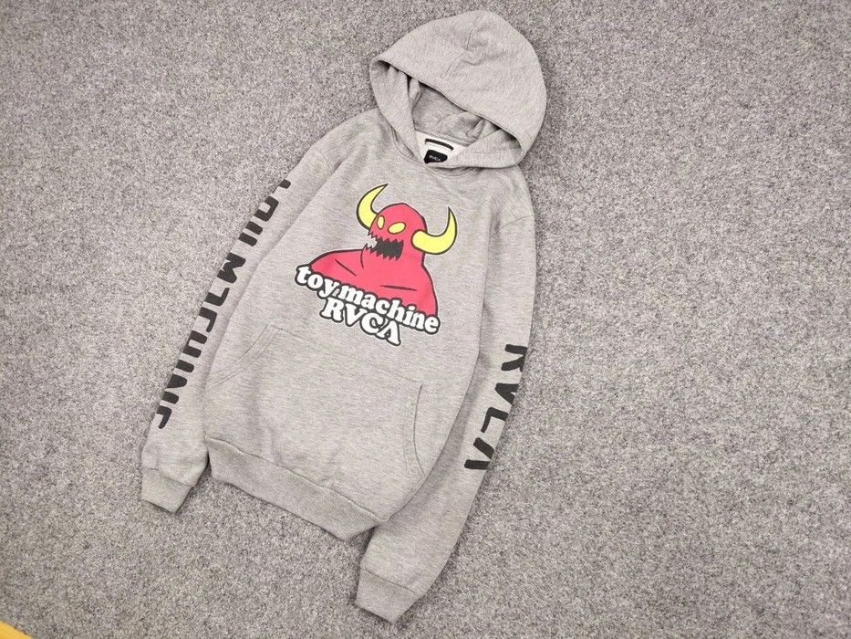 Toy Machine Vintage Toy Machine x RVCA gray logos Skateboards Hoodie Size US M / EU 48-50 / 2 - 2 Thumbnail