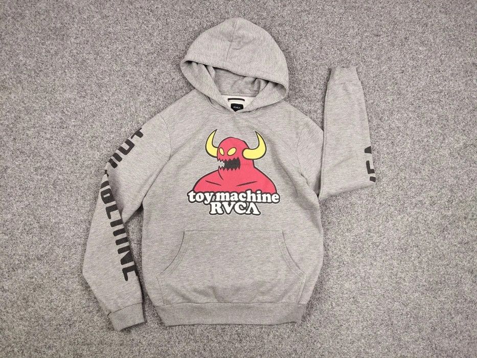 Toy Machine Vintage Toy Machine x RVCA gray logos Skateboards Hoodie Size US M / EU 48-50 / 2 - 5 Thumbnail