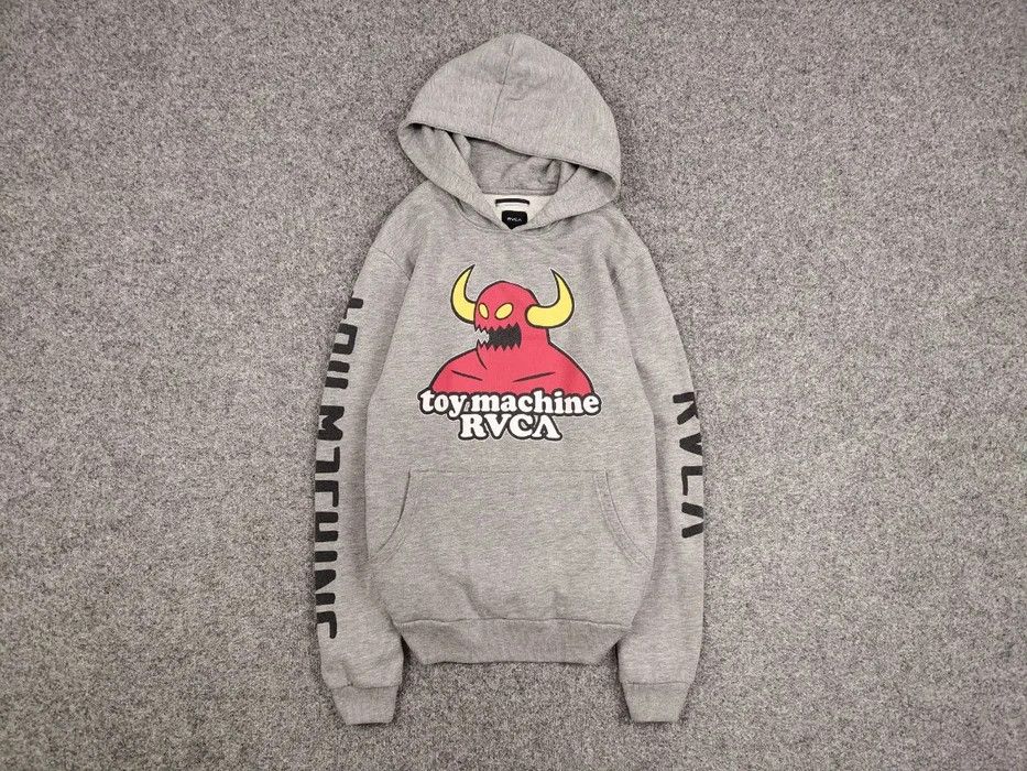 Toy Machine Vintage Toy Machine x RVCA gray logos Skateboards Hoodie Size US M / EU 48-50 / 2 - 1 Thumbnail