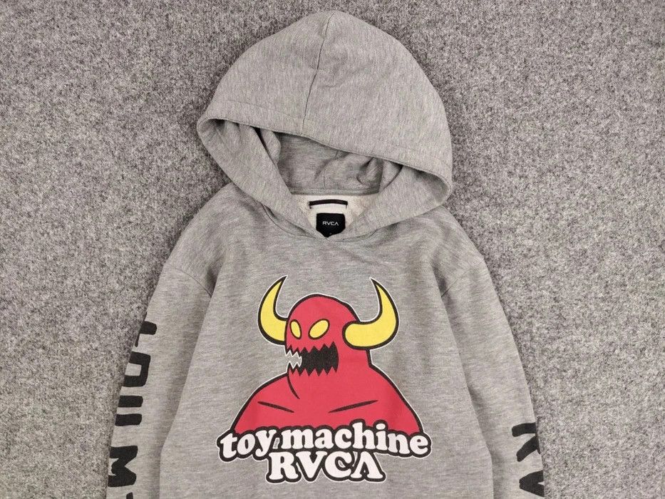 Toy Machine Vintage Toy Machine x RVCA gray logos Skateboards Hoodie Size US M / EU 48-50 / 2 - 3 Thumbnail