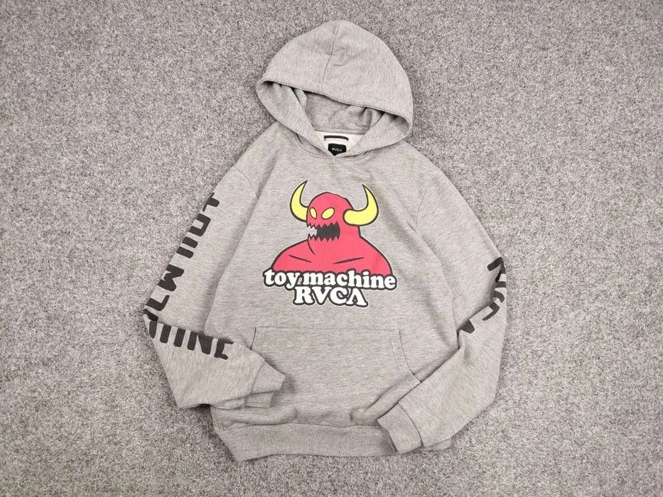 Toy Machine Vintage Toy Machine x RVCA gray logos Skateboards Hoodie Size US M / EU 48-50 / 2 - 6 Thumbnail