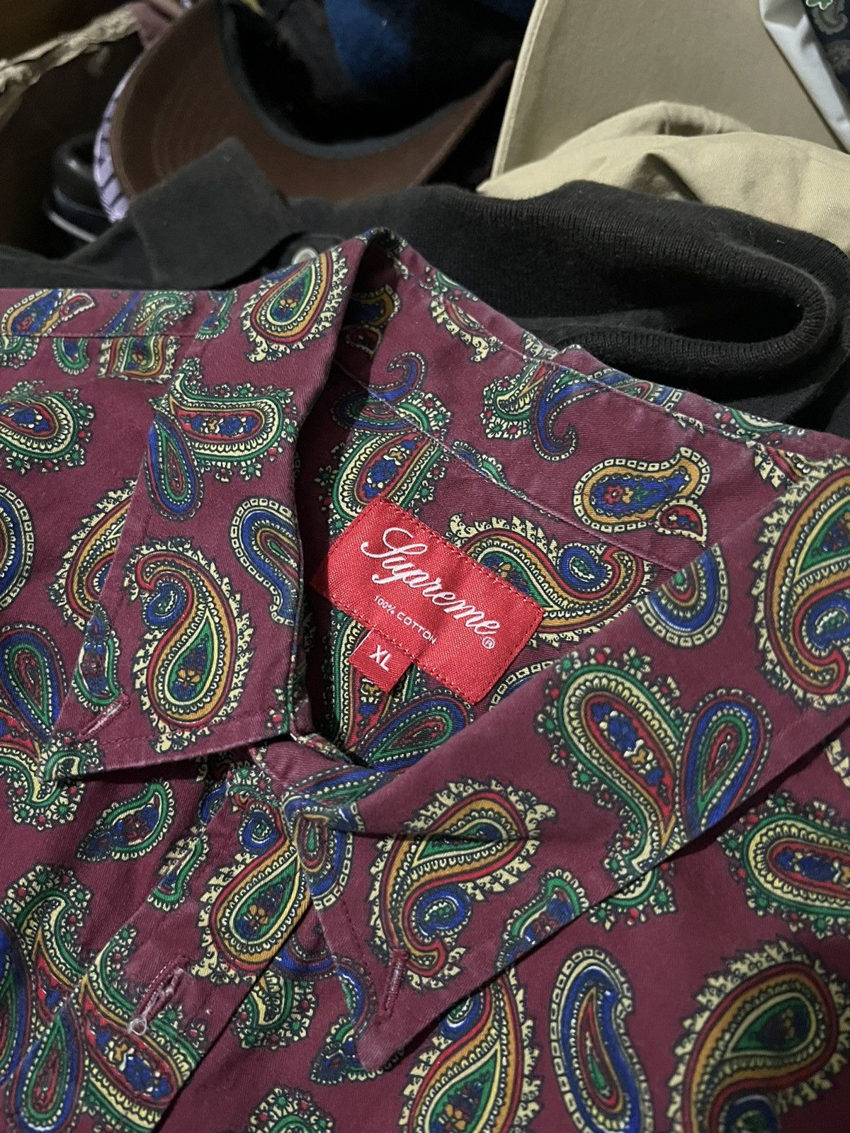 Supreme Supreme Paisley Shirt Size US XL / EU 56 / 4 - 5 Thumbnail