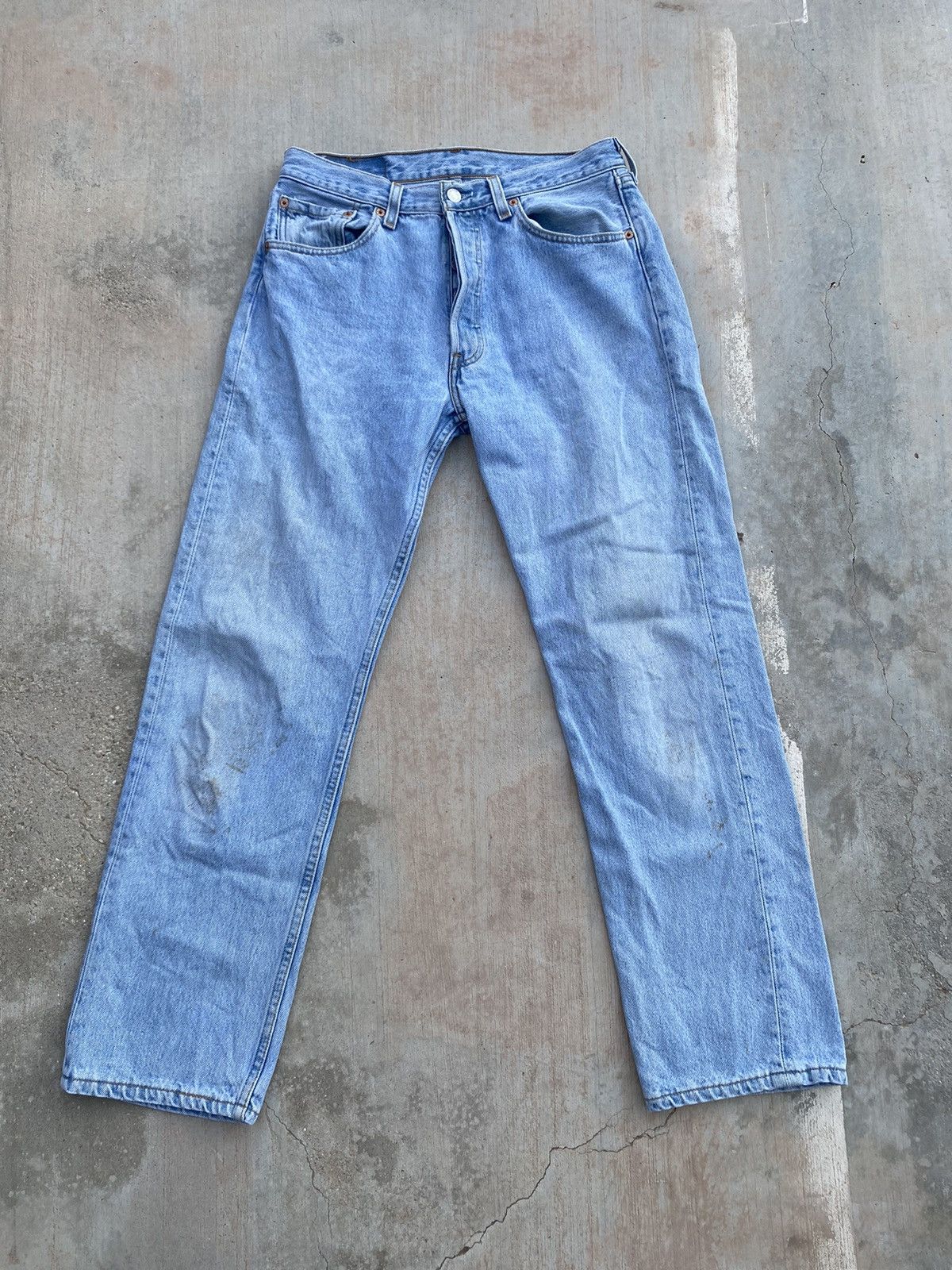 Levi's × Vintage Vintage 90’s Levi’s 501 Buttonfly Pants Size US 30 / EU 46 - 3 Thumbnail