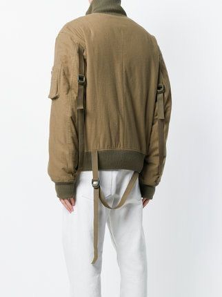 Helmut Lang Helmut Lang Re-Edition Bondage High-Collar Bomber Jacket Size US L / EU 52-54 / 3 - 3 Thumbnail
