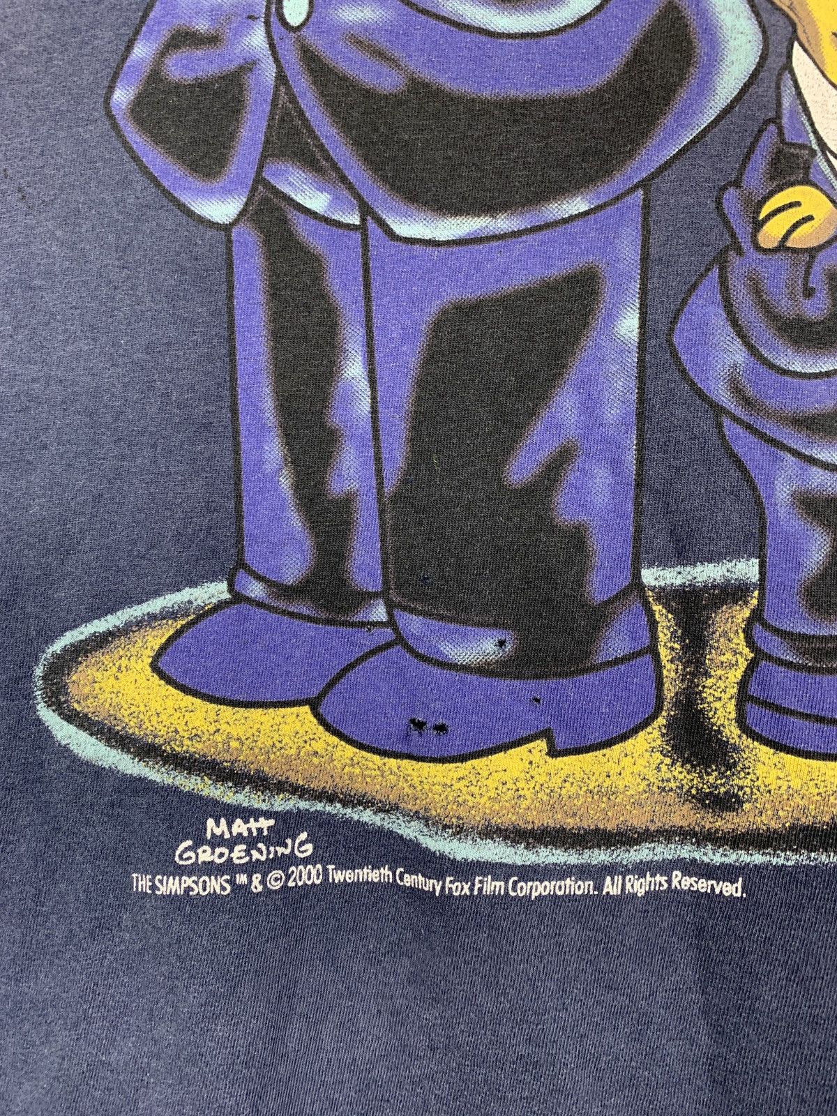 Cartoon Network Vintage Simpsons Homer And Bart Agent FBI Long Sleeve Shirt Size US M / EU 48-50 / 2 - 7 Thumbnail