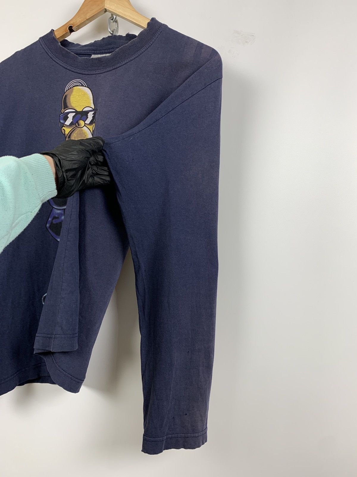Cartoon Network Vintage Simpsons Homer And Bart Agent FBI Long Sleeve Shirt Size US M / EU 48-50 / 2 - 9 Thumbnail