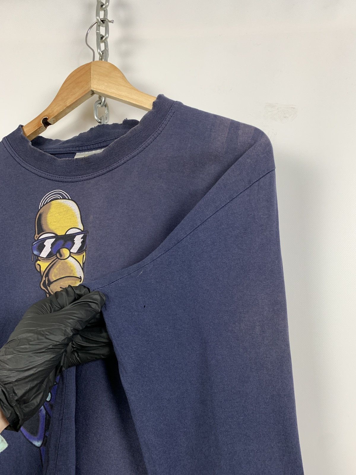 Cartoon Network Vintage Simpsons Homer And Bart Agent FBI Long Sleeve Shirt Size US M / EU 48-50 / 2 - 11 Thumbnail