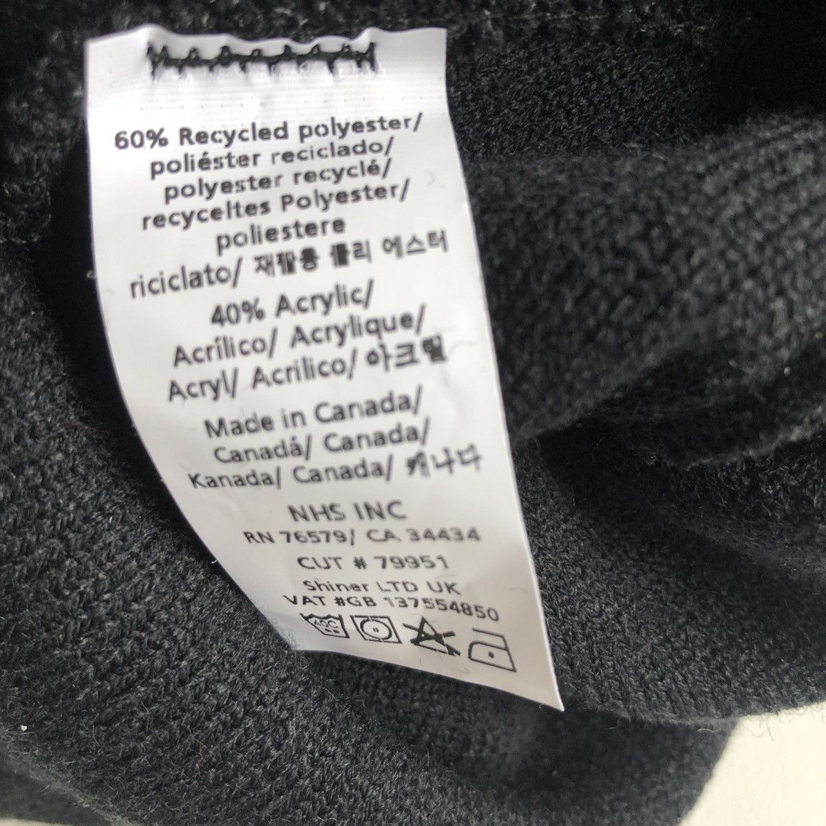 Santa Cruz Skateboards Recycled Polyester Blend Beanie BLACK Size ONE SIZE - 3 Thumbnail