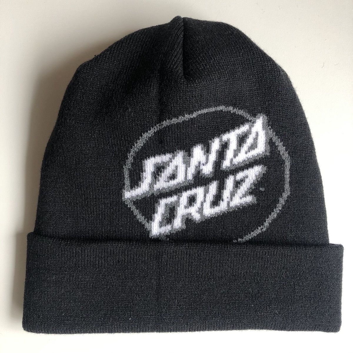 Santa Cruz Skateboards Recycled Polyester Blend Beanie BLACK Size ONE SIZE - 1 Thumbnail