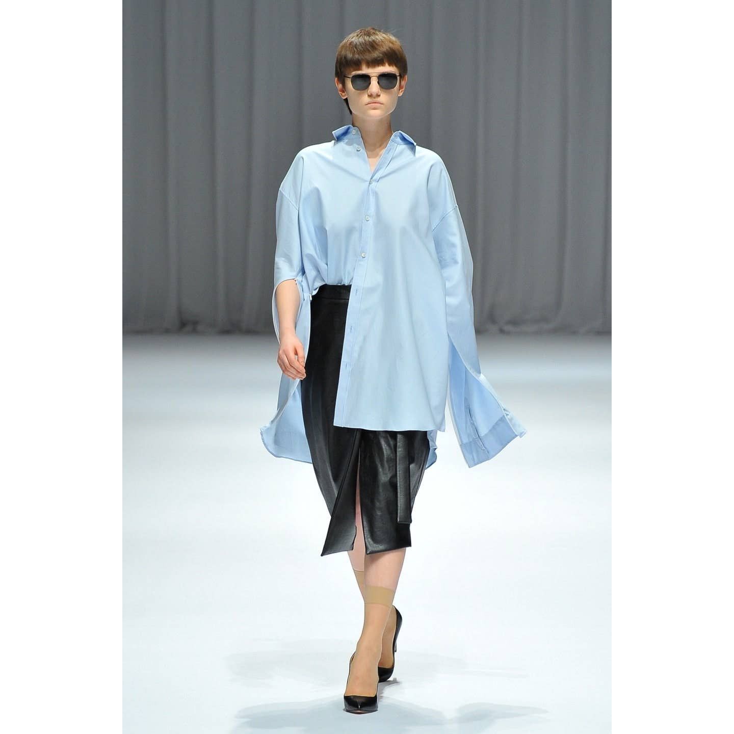 DRESSEDUNDRESSED Layered oversized shirt