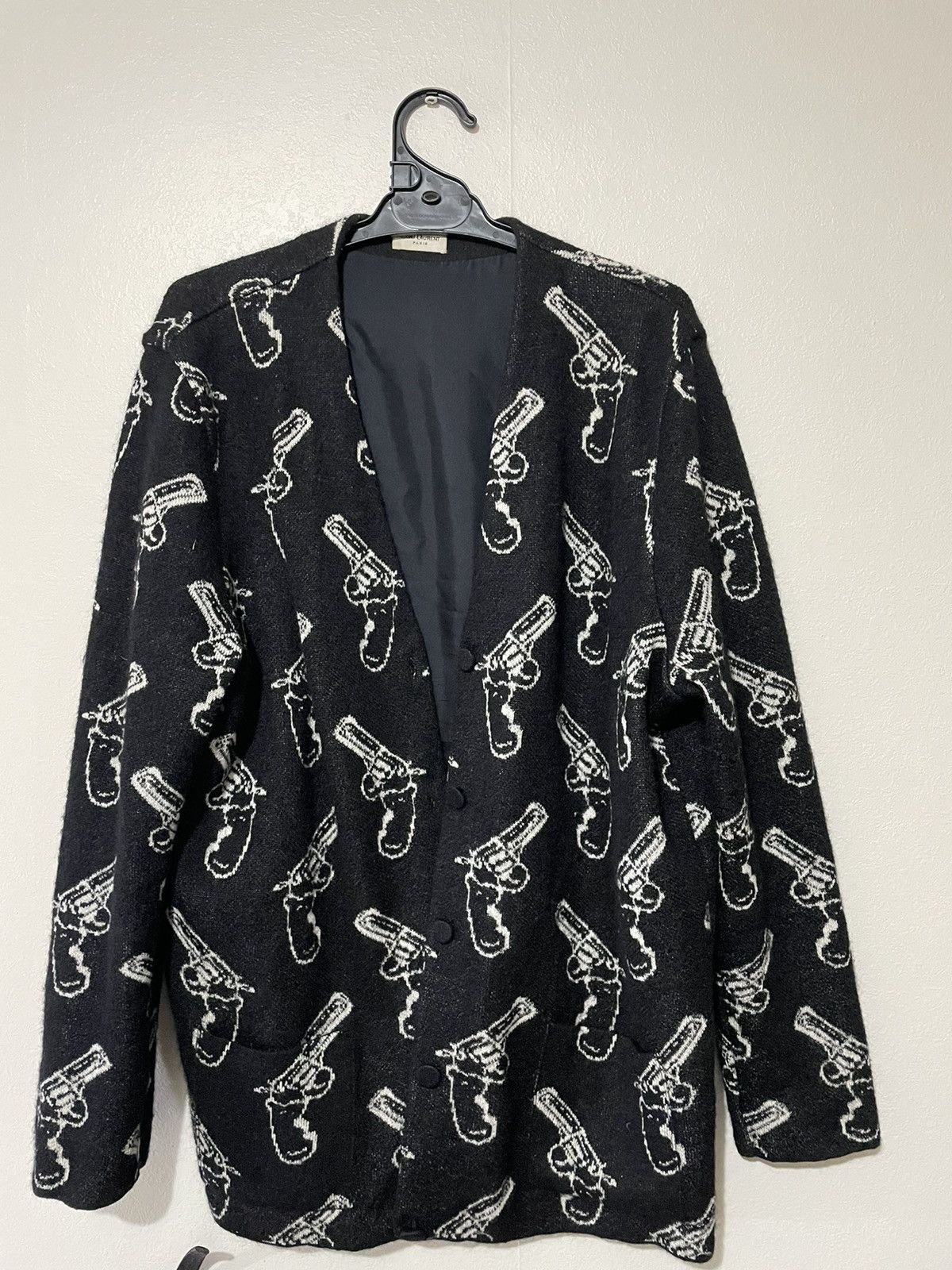 FW14 Saint Laurent Paris pistol cardigan
