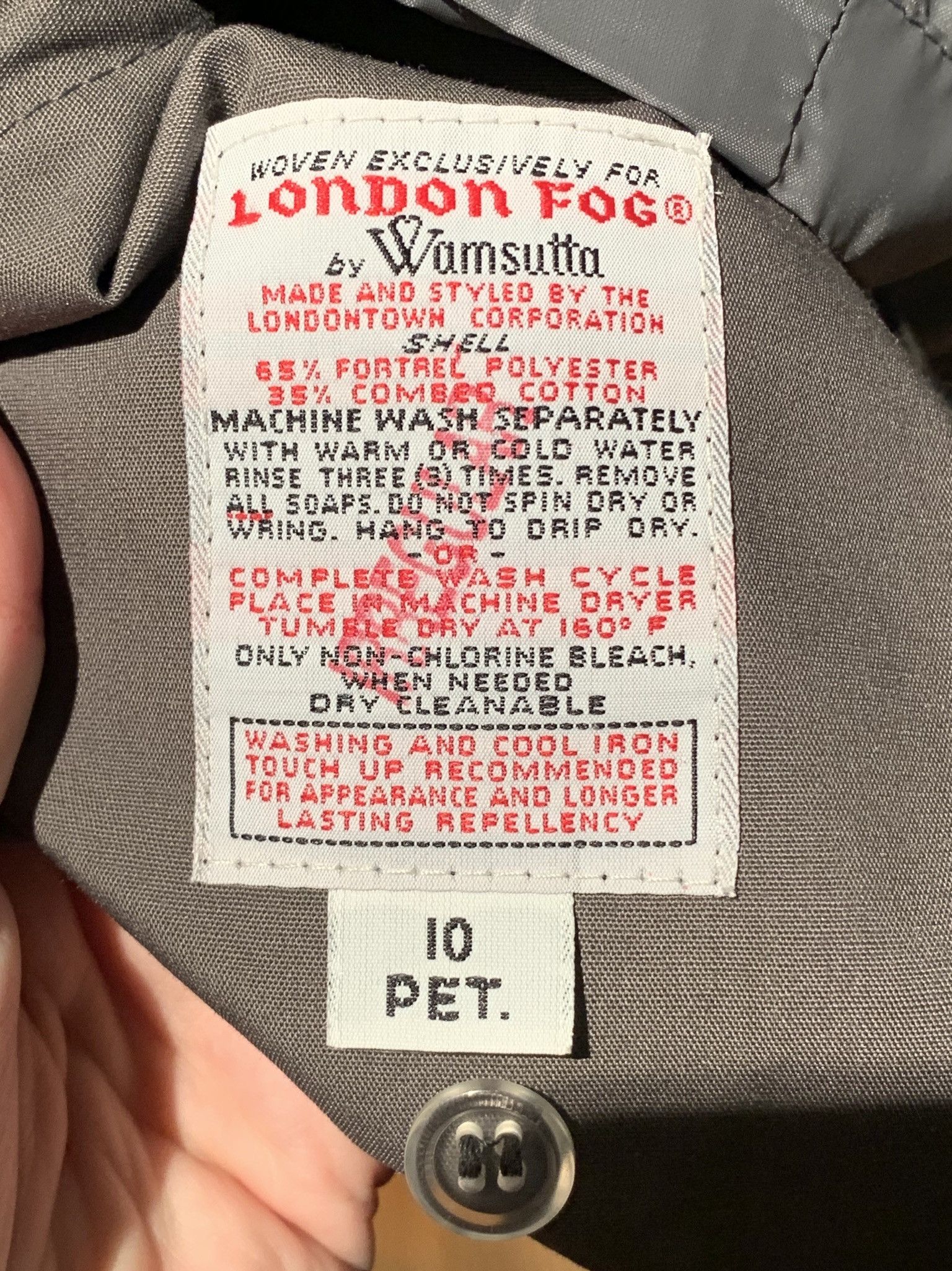 London Fog × Vintage *RARE* Vintage London Fog USA-Made Trench Coat Size L / US 10 / IT 46 - 6 Thumbnail