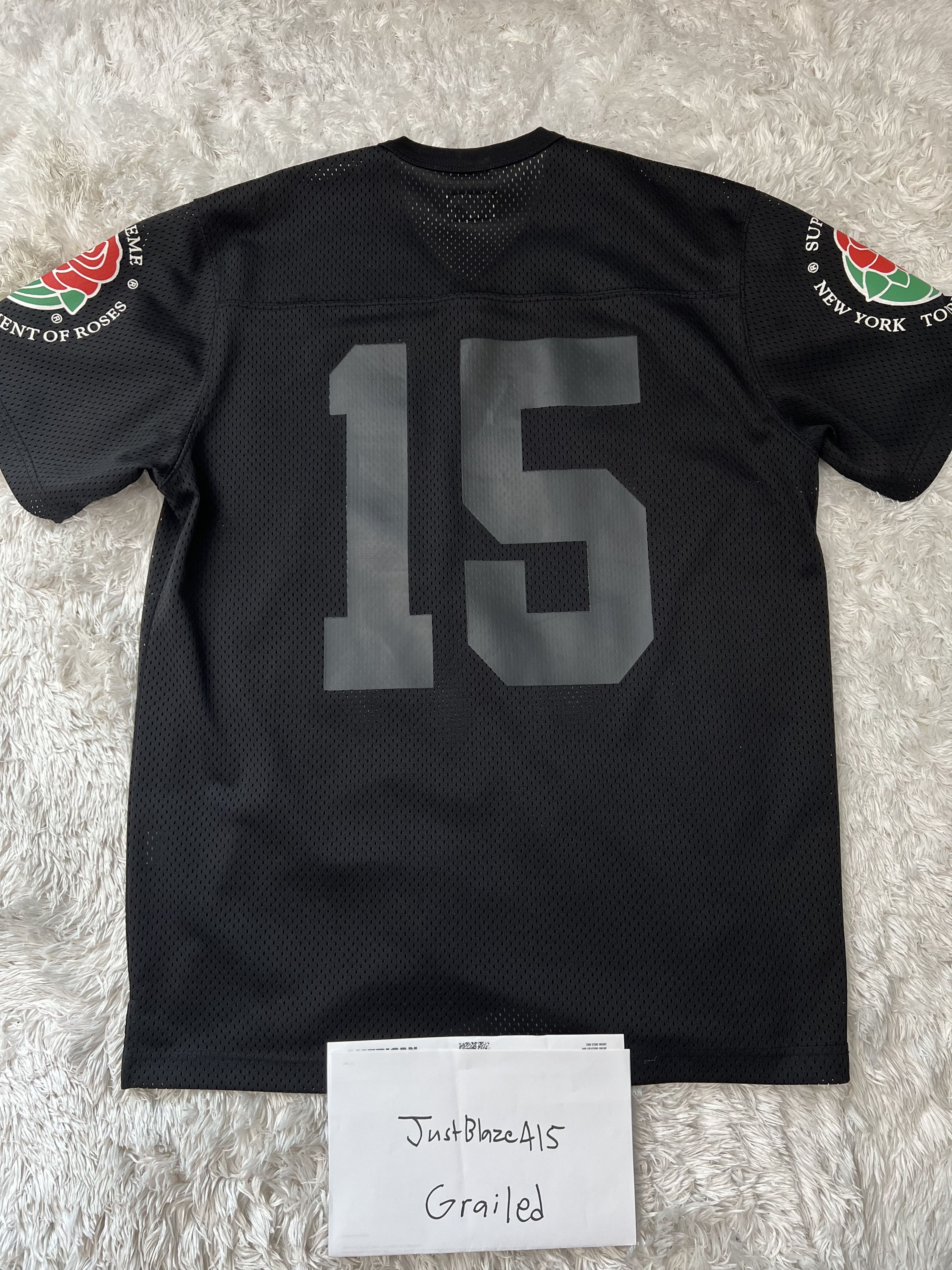 Supreme Supreme Roses Football Jersey | Grailed