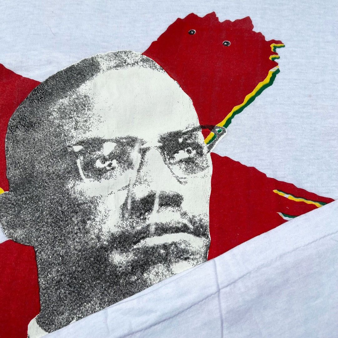 Vintage Malcolm X 90s Vintage Single Stitch USA Graphic T-Shirt Size US L / EU 52-54 / 3 - 3 Thumbnail