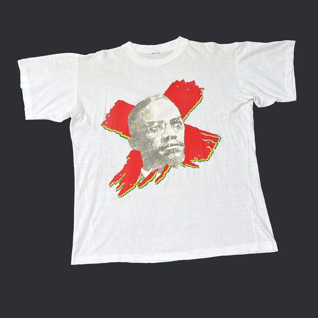 Malcolm X 90s Vintage Single Stitch USA Graphic T-Shirt