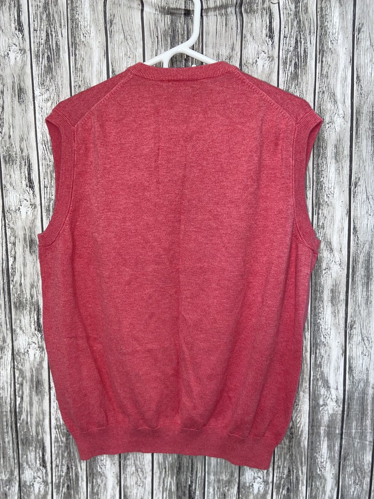 Brooks Brothers VTG 90s Brooks Brothers Red Supima Cotton Pullover Vest Sz L Size US L / EU 52-54 / 3 - 3 Thumbnail