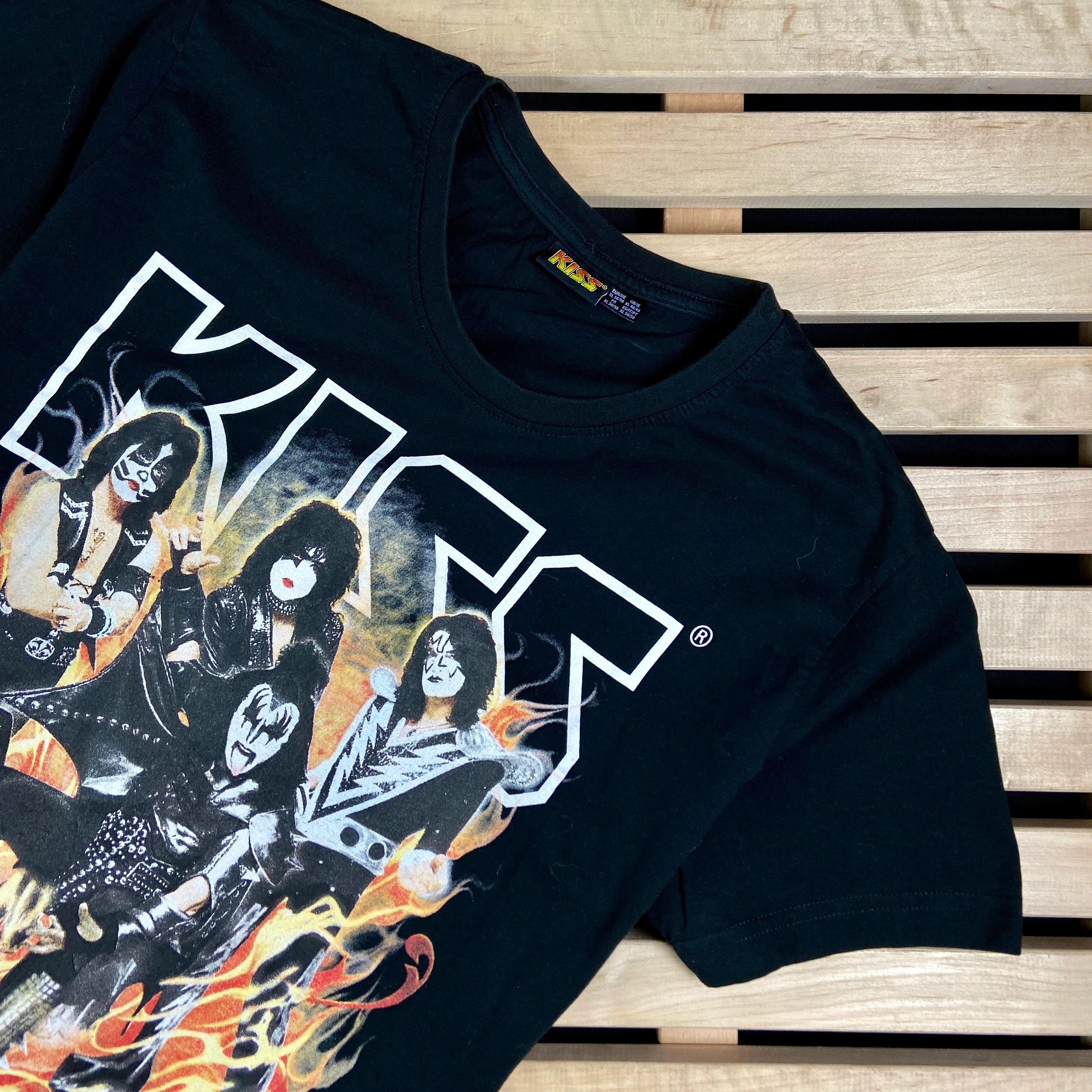 Band Tees × KISS × Vintage Mens Vintage T Shirt Kiss Size XL Size US XL / EU 56 / 4 - 2 Thumbnail