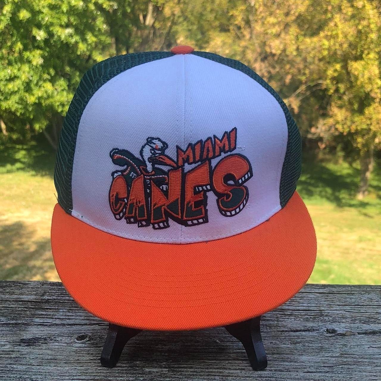 Vintage 90's Miami Hurricanes Trucker Snap Back Hat