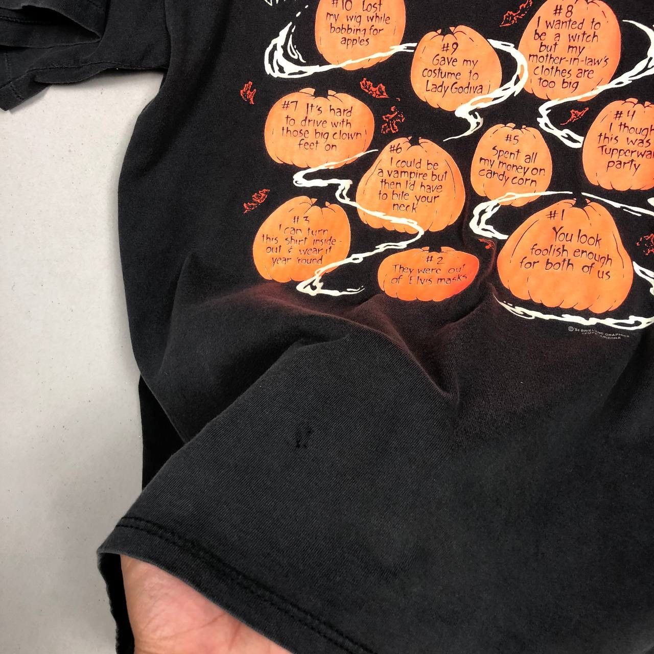 Expert Horror × Vintage Vintage 90s Halloween Tshirt Black Size US L / EU 52-54 / 3 - 3 Thumbnail