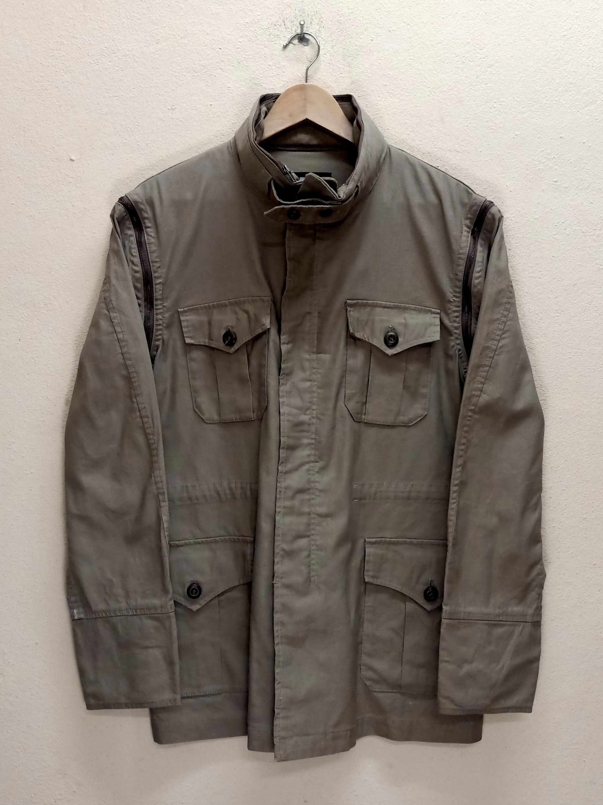 M 65 Field Jacket PPFM Military Khaki Detachable Sleeves M 65 Field ...