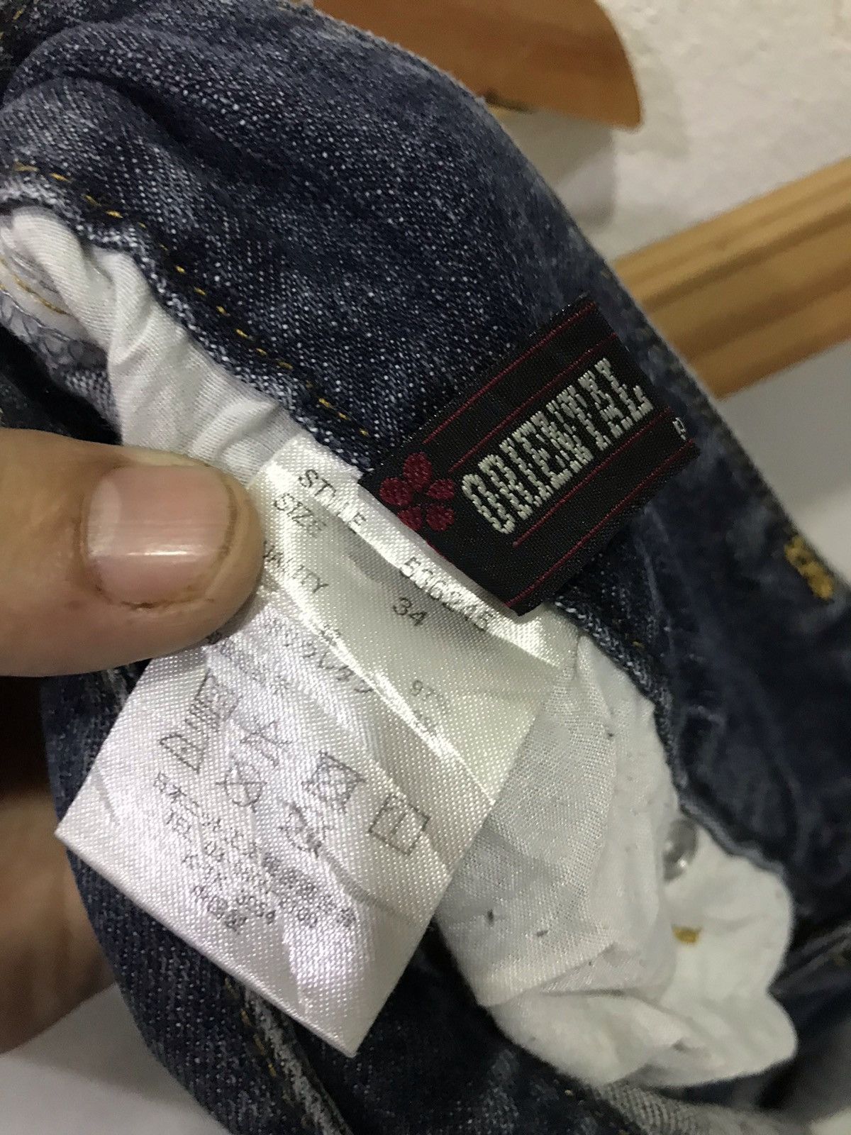 Japanese Brand Oriental Flavor Sakura Embroidery Denim Size US 34 / EU 50 - 9 Thumbnail