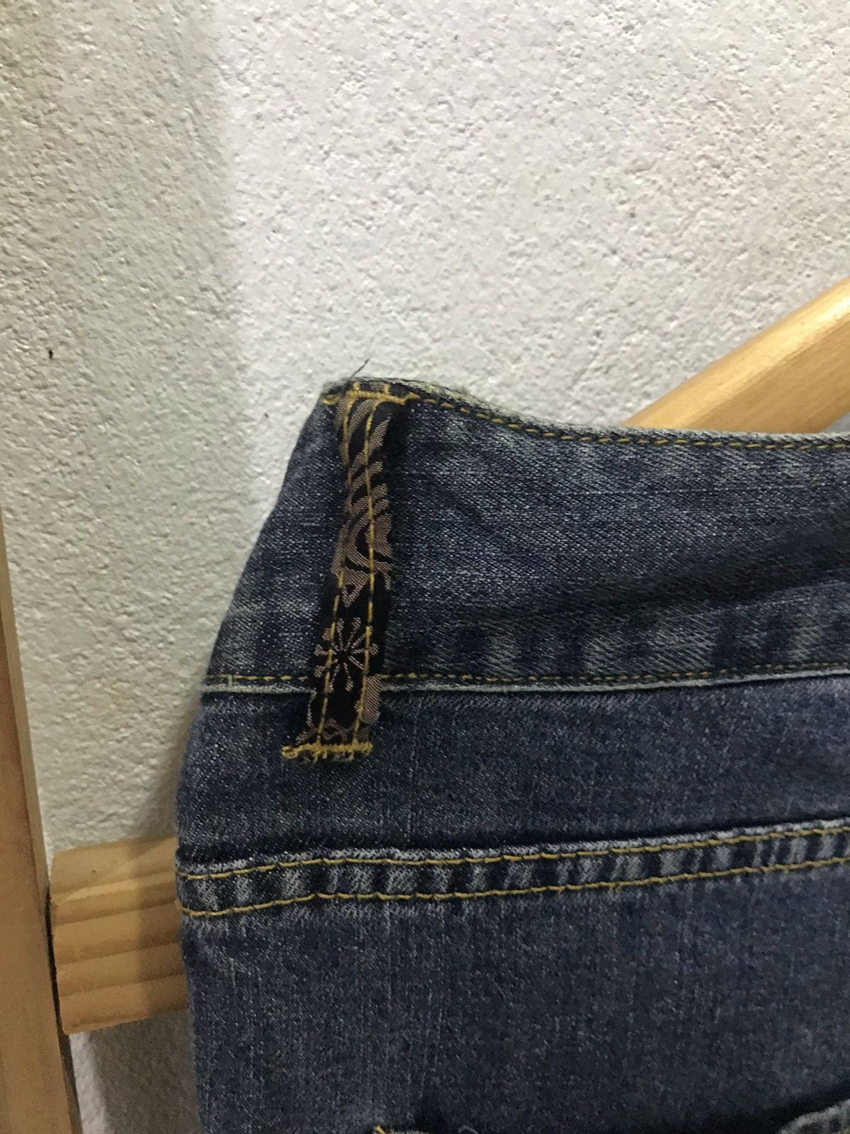 Japanese Brand Oriental Flavor Sakura Embroidery Denim Size US 34 / EU 50 - 7 Thumbnail