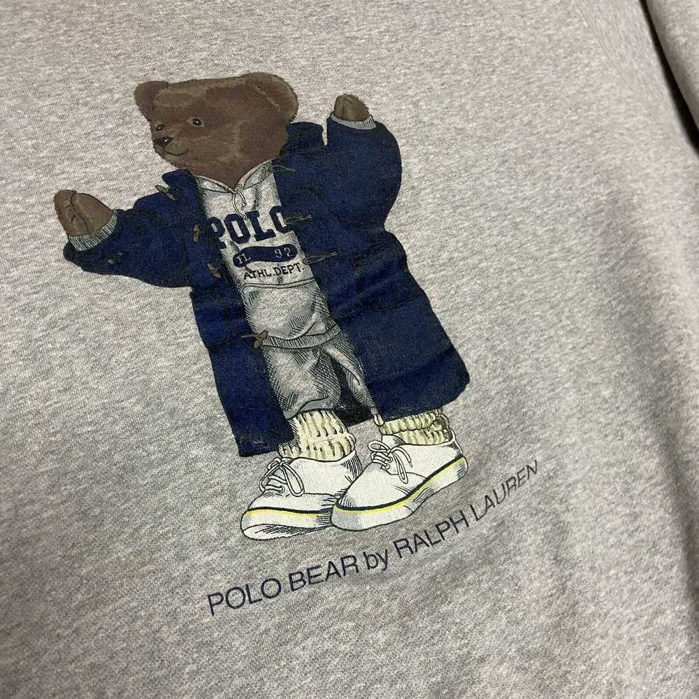 Polo Ralph Lauren Vintage Polo Ralph Lauren Grandpa Bear Sweatshirt Large Size US XL / EU 56 / 4 - 2 Thumbnail