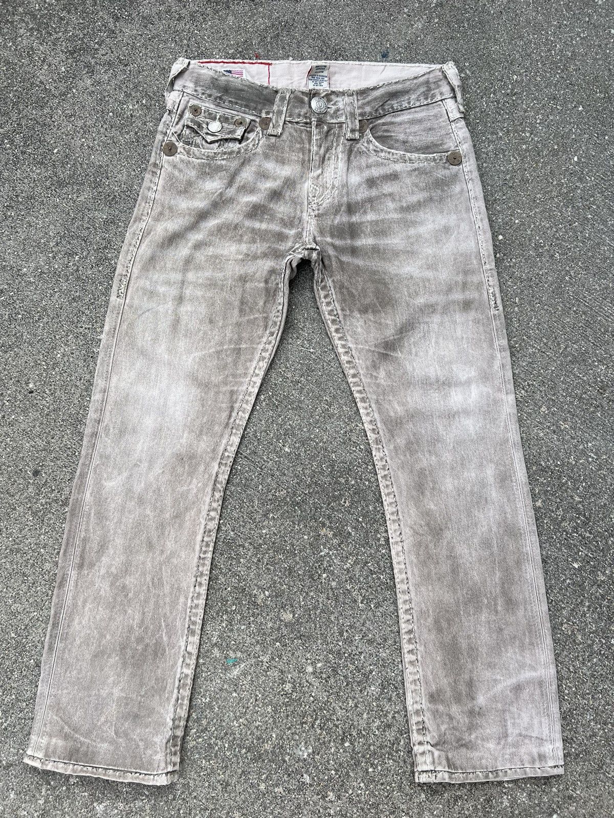 True Religion VTG 2000s True Religion Acid Wash Denim Ricky Super T ...