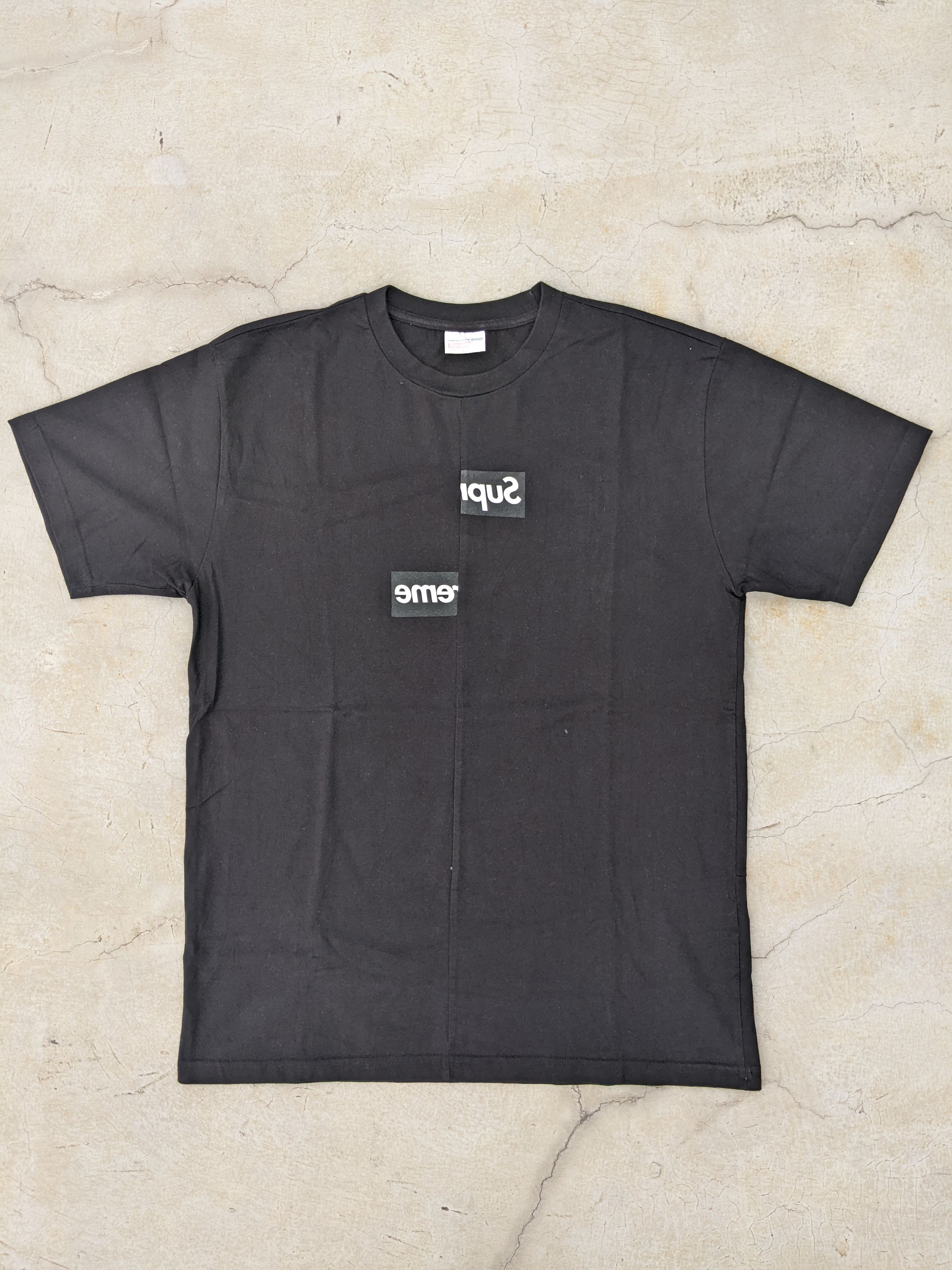 Supreme x CDG Split Box Logo Tee - www.benaras.co