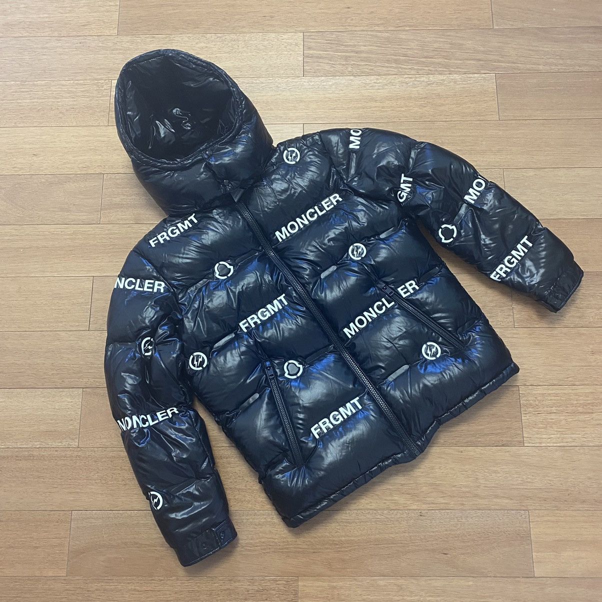 Moncler (LAST DROP)Moncler x Fragment printed down jacket | Grailed