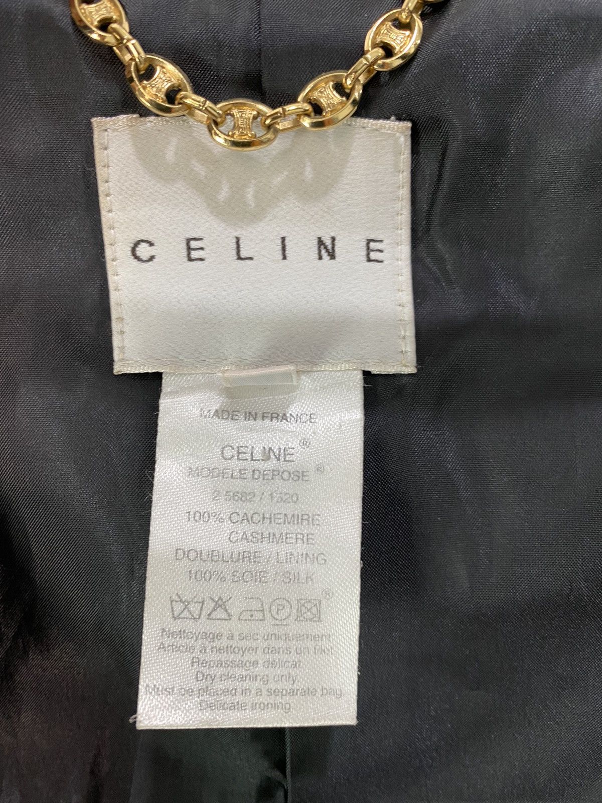 Celine CELINE CASHMERE LONG JACKET MADE IN FRANCE Size US L / EU 52-54 / 3 - 5 Thumbnail