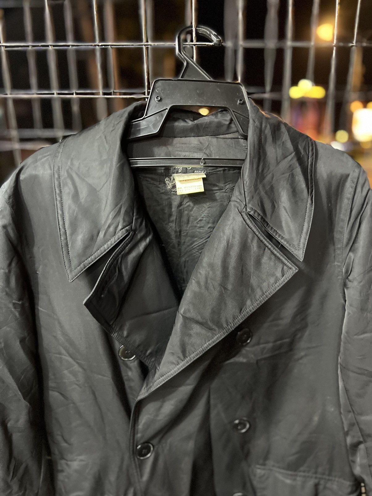 agnes b. Rare🔥Agnes B France double breasted jacket black vintage Size US L / EU 52-54 / 3 - 3 Thumbnail