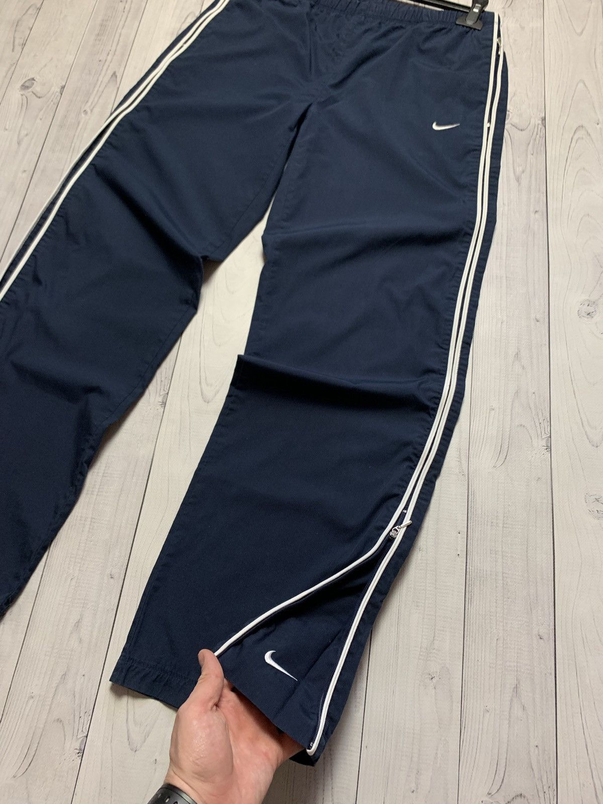 Nike × Vintage Vintage Nike drill pants joggers logo swoosh size S Size US 30 / EU 46 - 2 Thumbnail