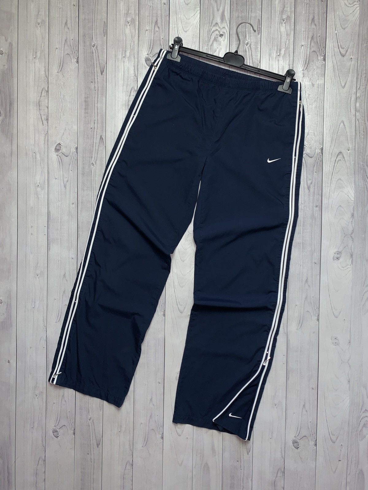 Nike × Vintage Vintage Nike drill pants joggers logo swoosh size S Size US 30 / EU 46 - 1 Thumbnail
