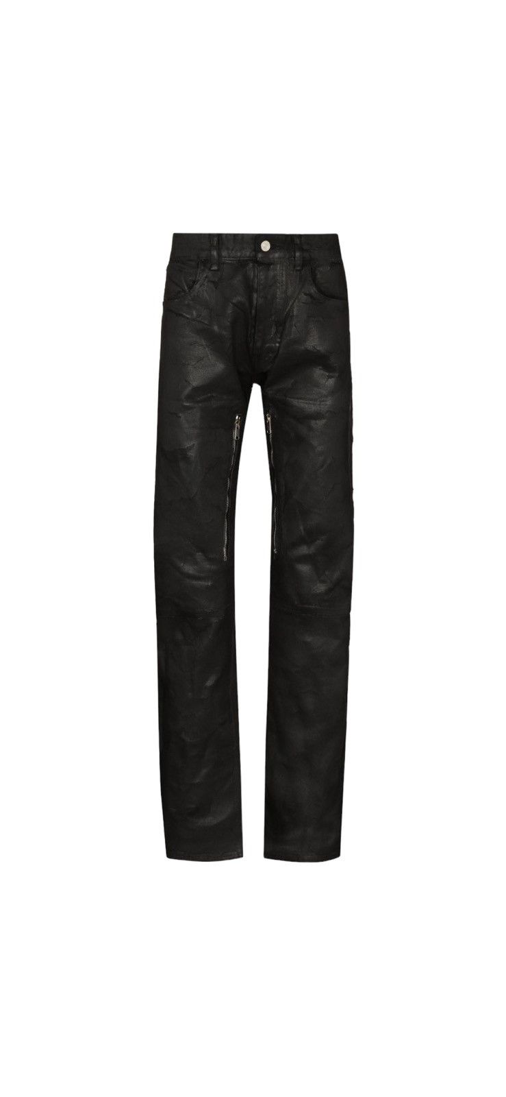 Givenchy Painted Cracked Straight Leg Jeans