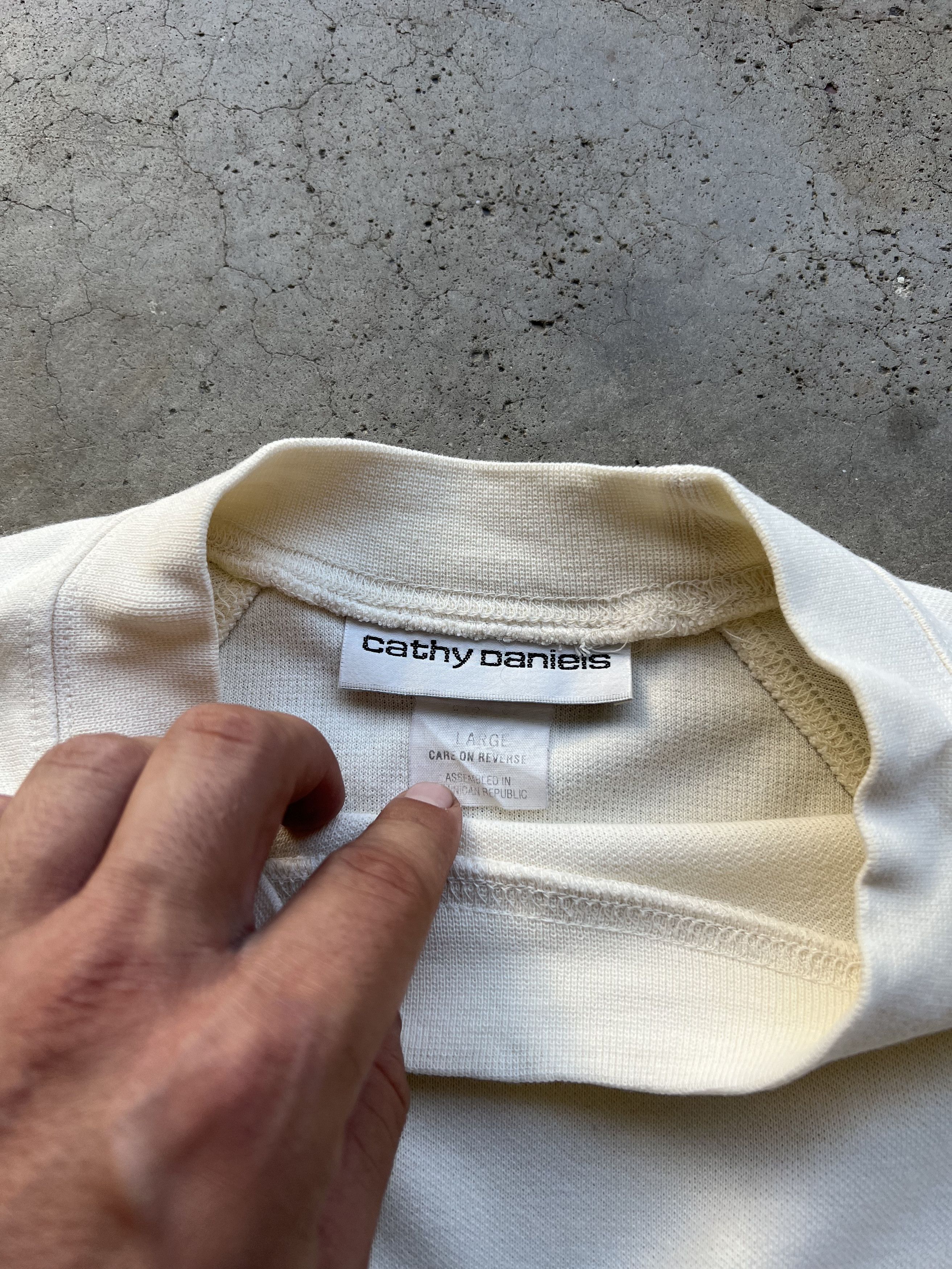 Other Vintage Off White Blank T-Shirt Size US L / EU 52-54 / 3 - 3 Thumbnail