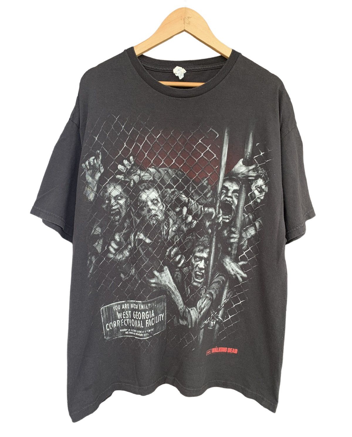 THE WALKING DEAD The Walking Dead Movie T-shirt Men's XL size unclear black type Vintage Second Hand