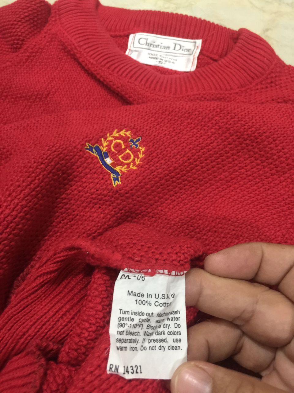 Christian Dior Monsieur Vintage CD Embroidered Logo Knitwear Size US S / EU 44-46 / 1 - 9 Thumbnail