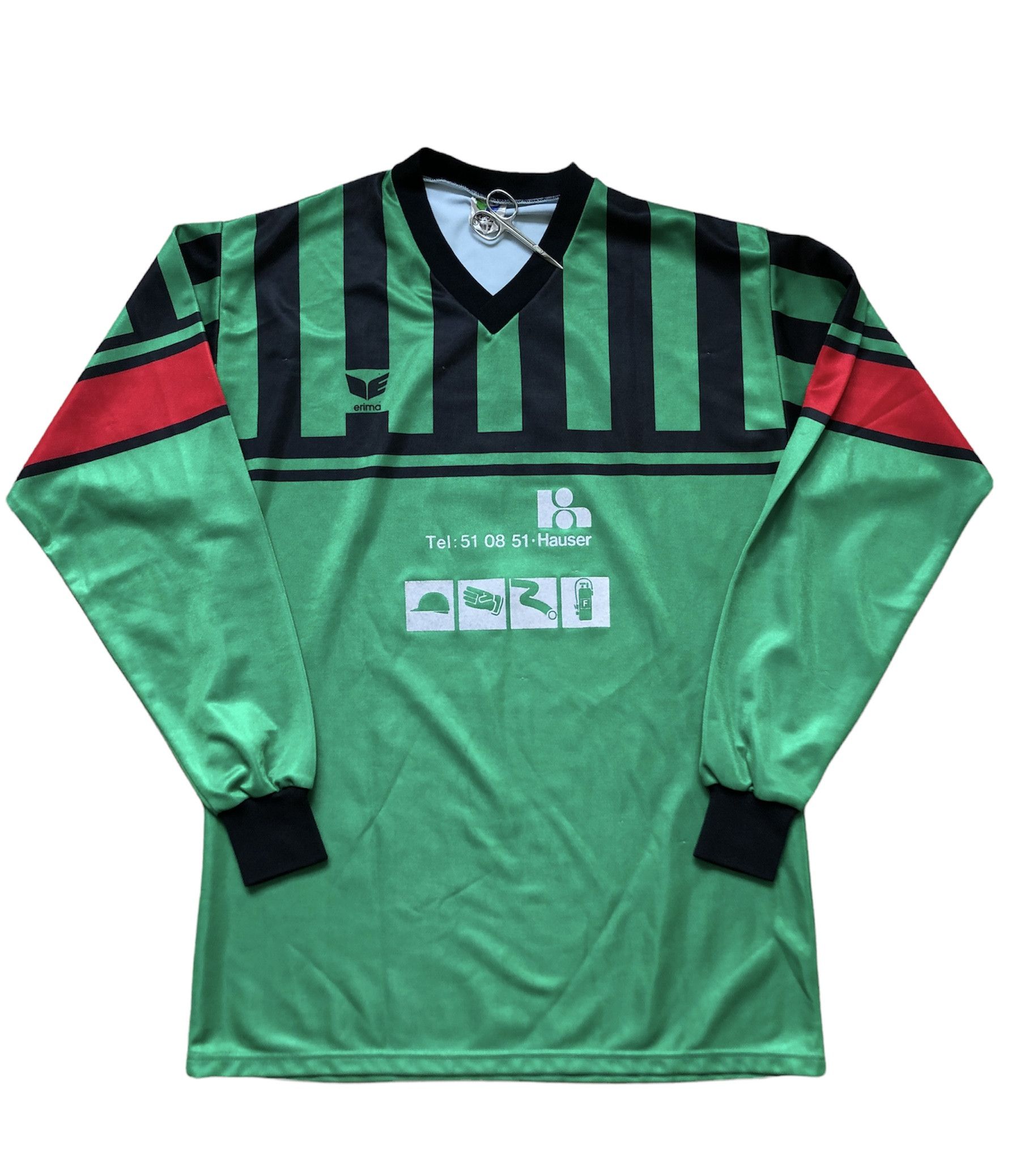 Soccer Jersey Vintage Erima West Germany Football Shirt Long Sleeve ...