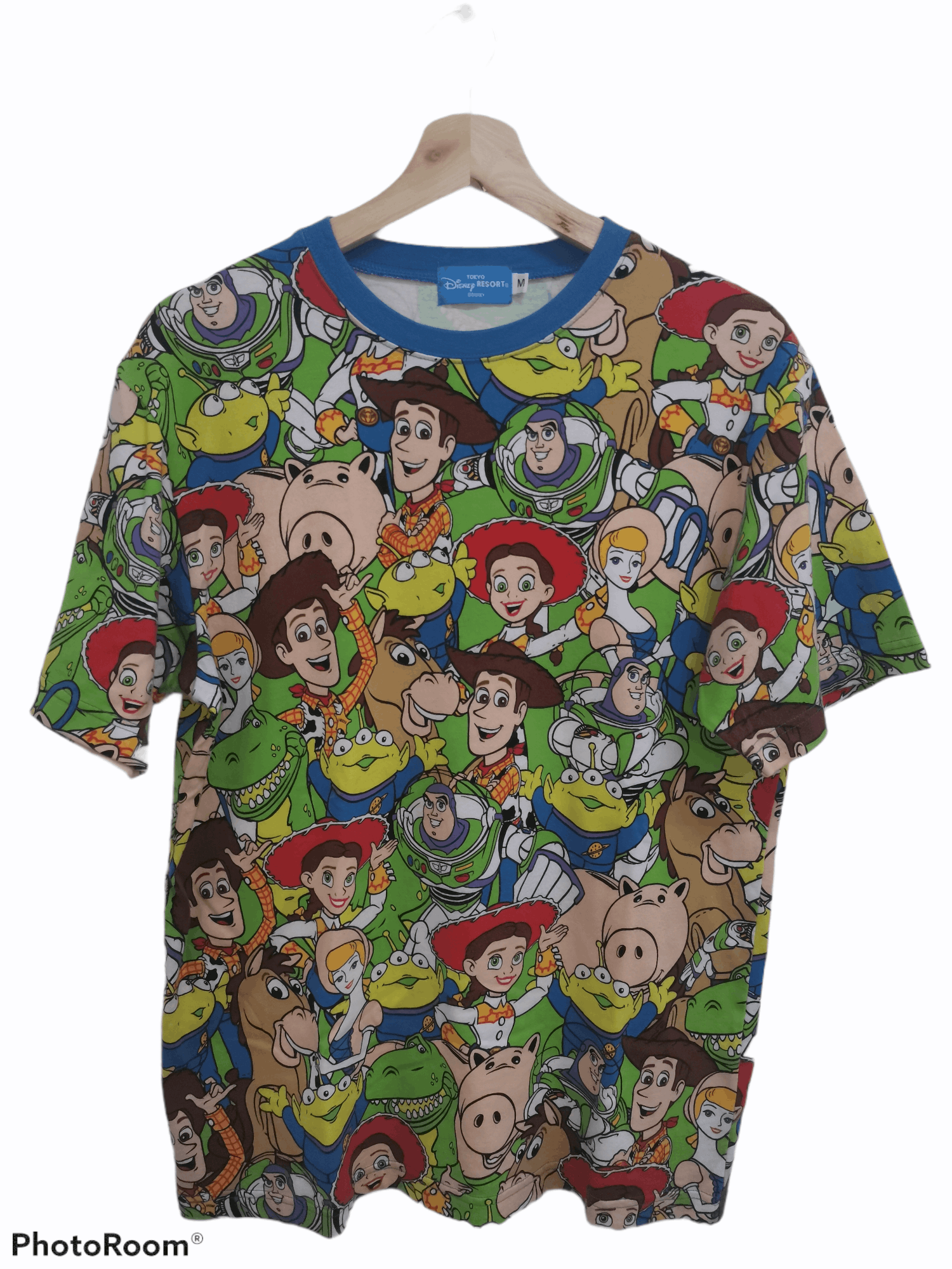 image of Anima x Cartoon Network Disney Pixar Toy Story Fullprint/hunter X Hunter/evangelion in Green (Size 