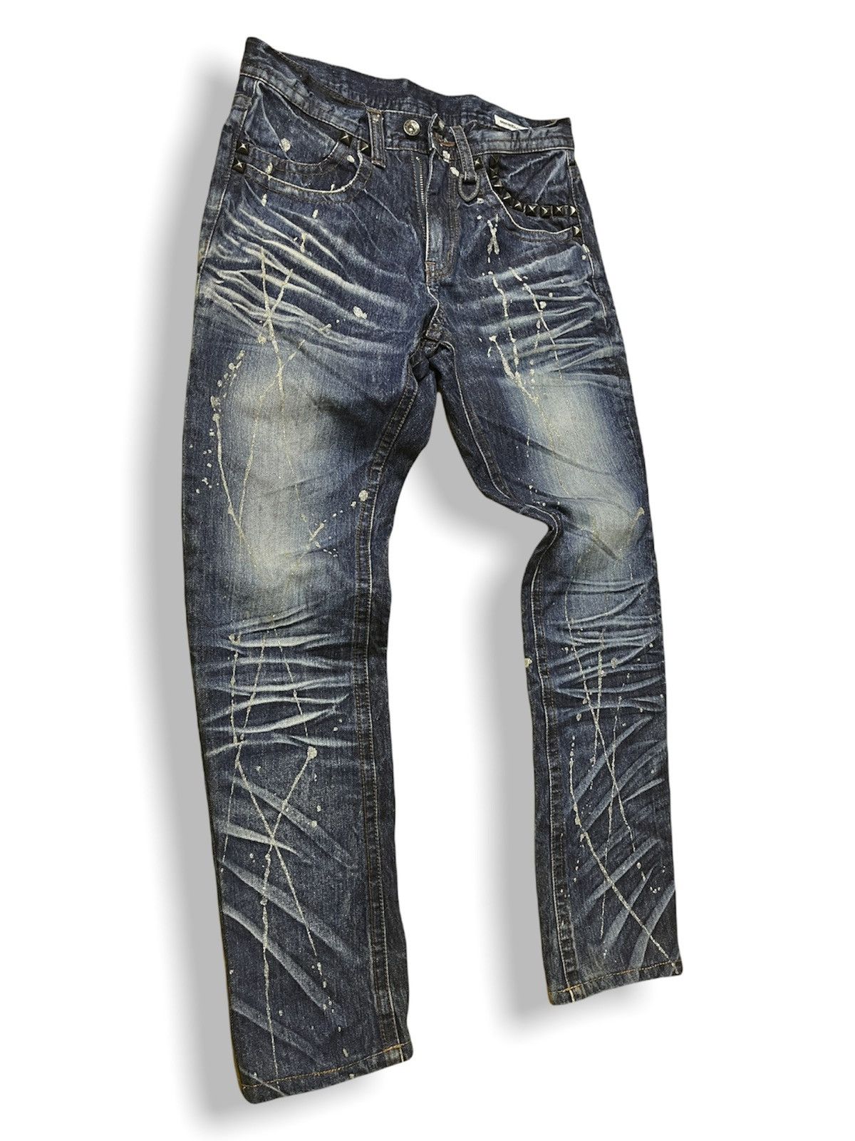If Six Was Nine × Le Grande Bleu (L.G.B.) × semanticdesign Seditionaries Semantic Design Flare Bleach Skulls Size US 30 / EU 46 - 3 Thumbnail