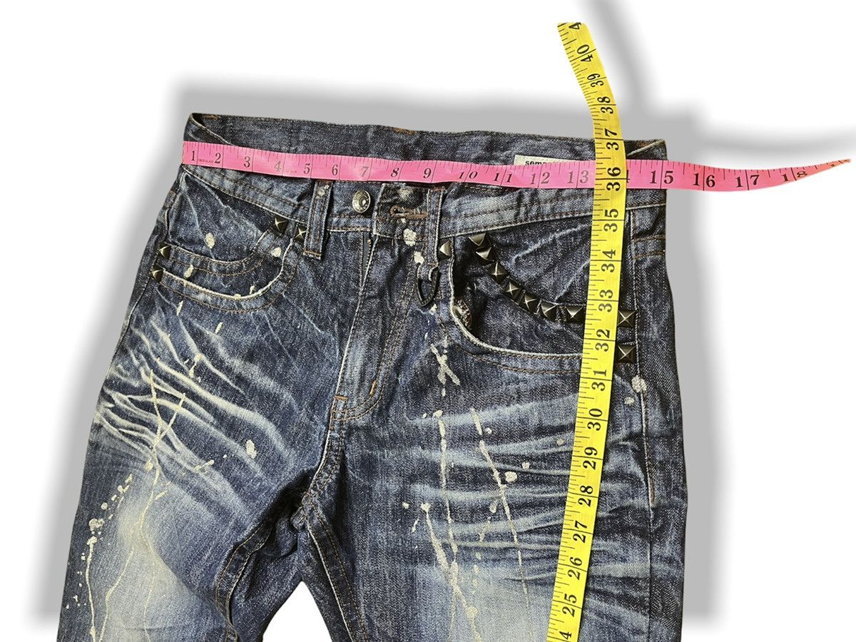 If Six Was Nine × Le Grande Bleu (L.G.B.) × semanticdesign Seditionaries Semantic Design Flare Bleach Skulls Size US 30 / EU 46 - 2 Thumbnail