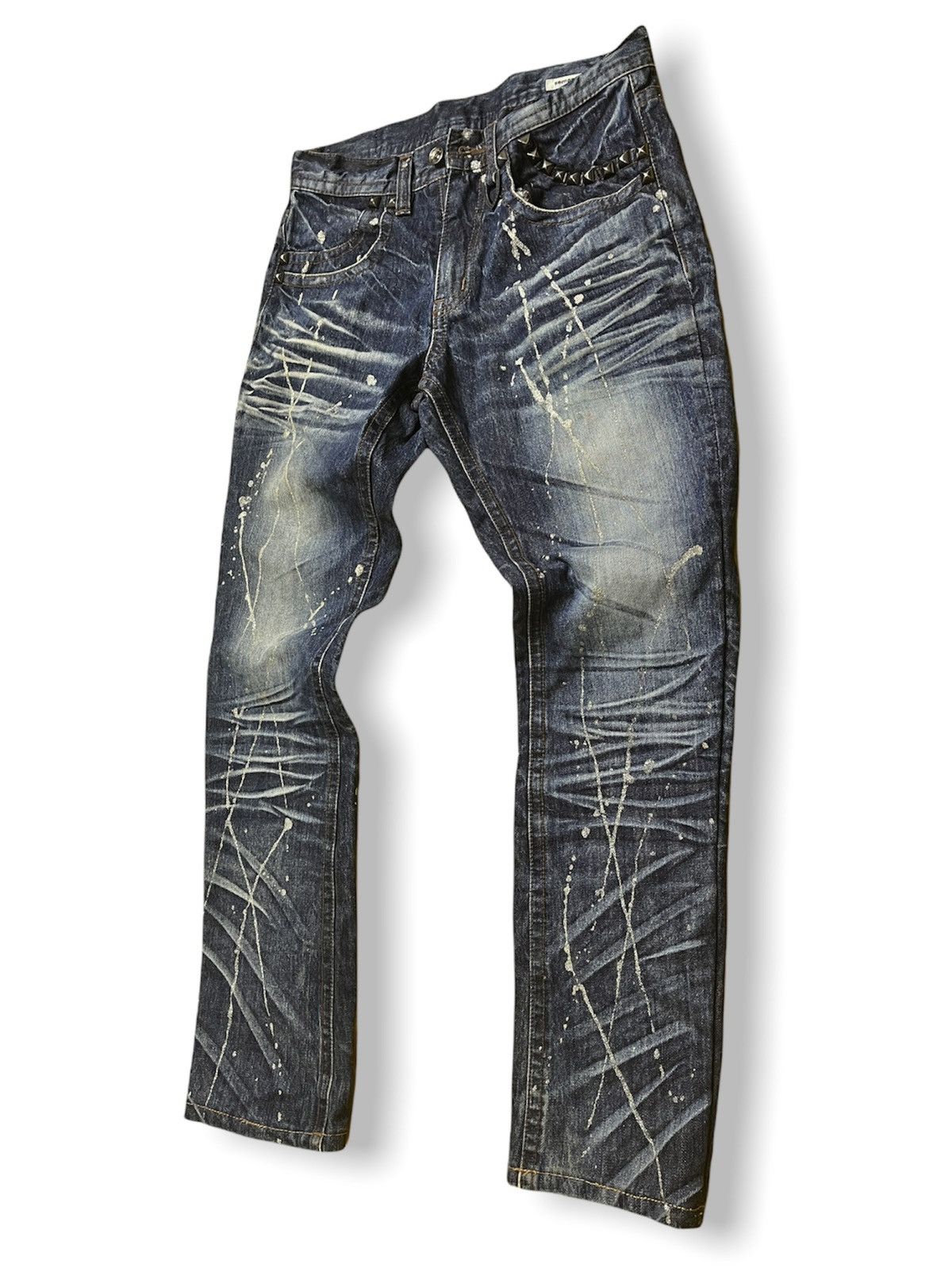 If Six Was Nine × Le Grande Bleu (L.G.B.) × semanticdesign Seditionaries Semantic Design Flare Bleach Skulls Size US 30 / EU 46 - 4 Thumbnail