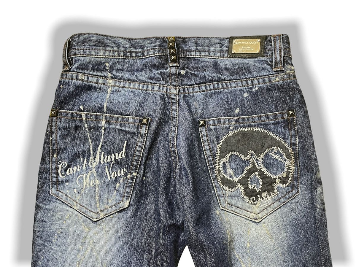 If Six Was Nine × Le Grande Bleu (L.G.B.) × semanticdesign Seditionaries Semantic Design Flare Bleach Skulls Size US 30 / EU 46 - 12 Thumbnail