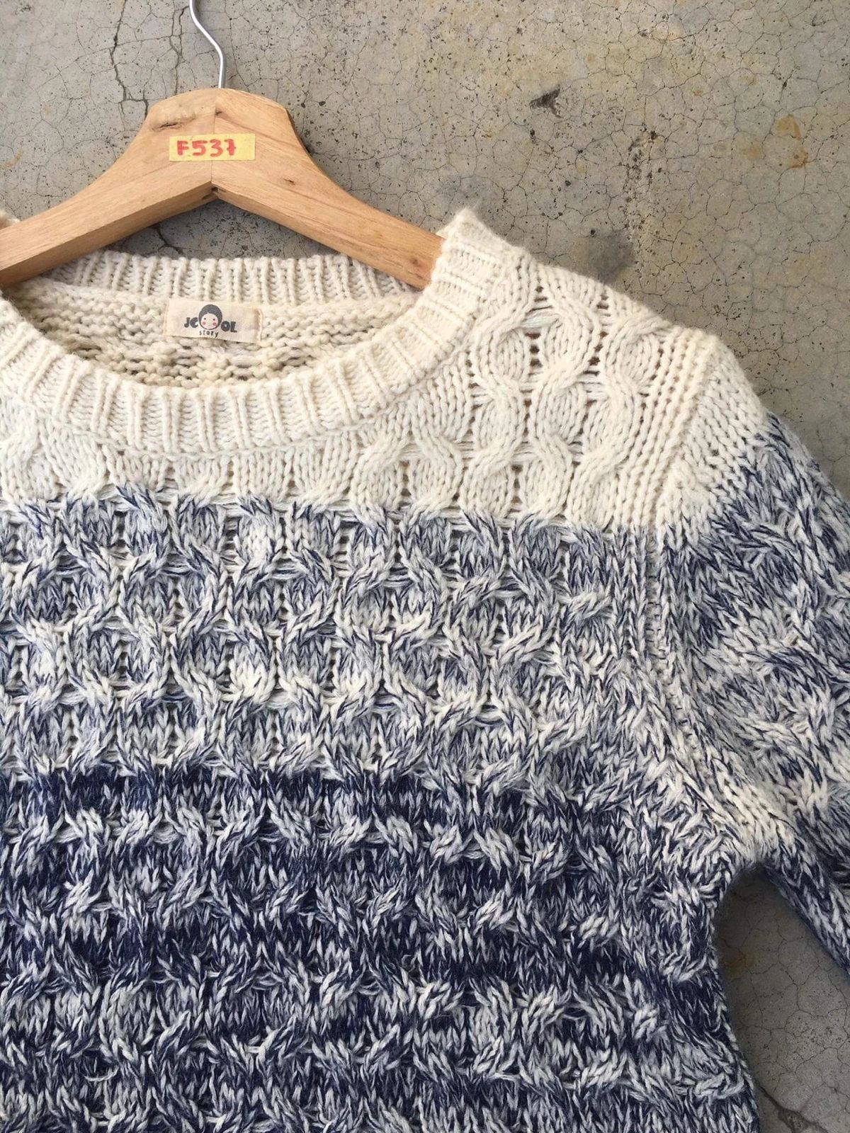 Japanese Brand 📌Handknite JCOOL Pullover/Stripe Pureknit Knitting Pattern Size US S / EU 44-46 / 1 - 4 Thumbnail