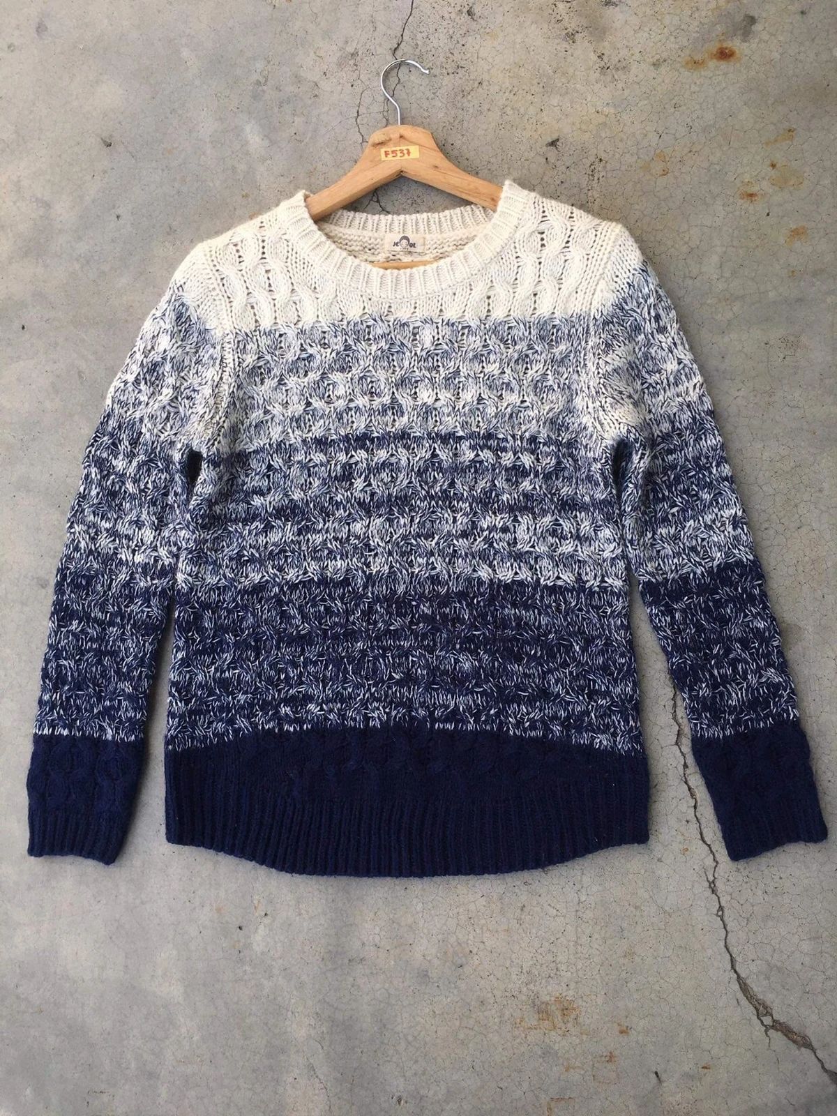Japanese Brand 📌Handknite JCOOL Pullover/Stripe Pureknit Knitting Pattern Size US S / EU 44-46 / 1 - 1 Preview