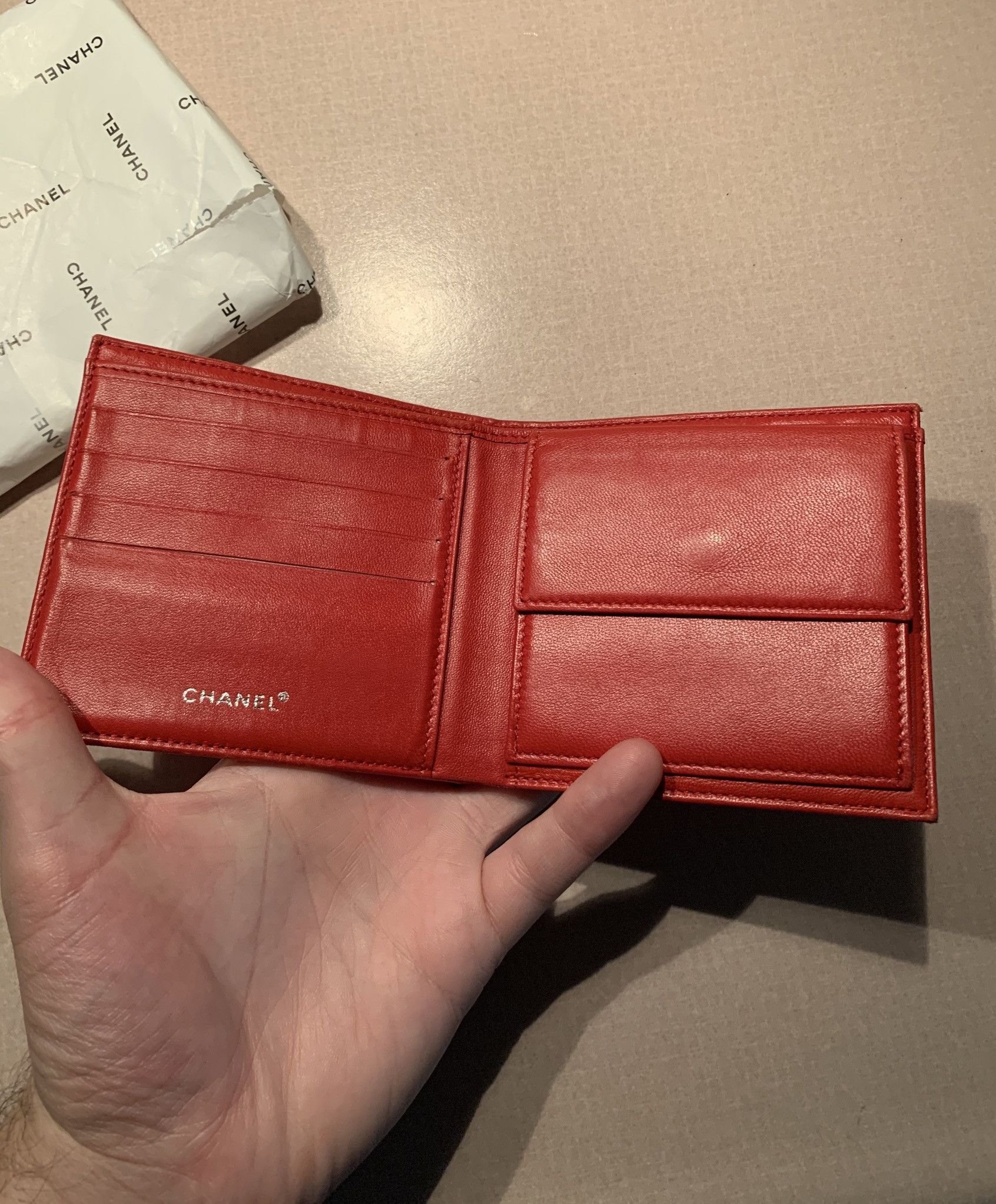 Chanel × Designer × Vintage *RARE* Vintage Chanel Bifold Wallet W/ Snap Pouch Size ONE SIZE - 2 Thumbnail